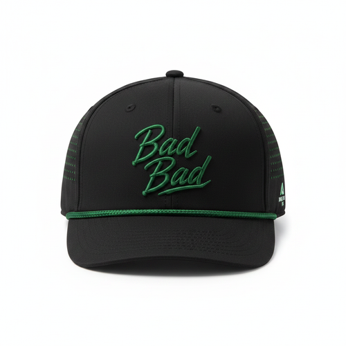Black Green Rope Hat