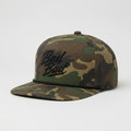 Camo Hat with Black Bad Bad Logo