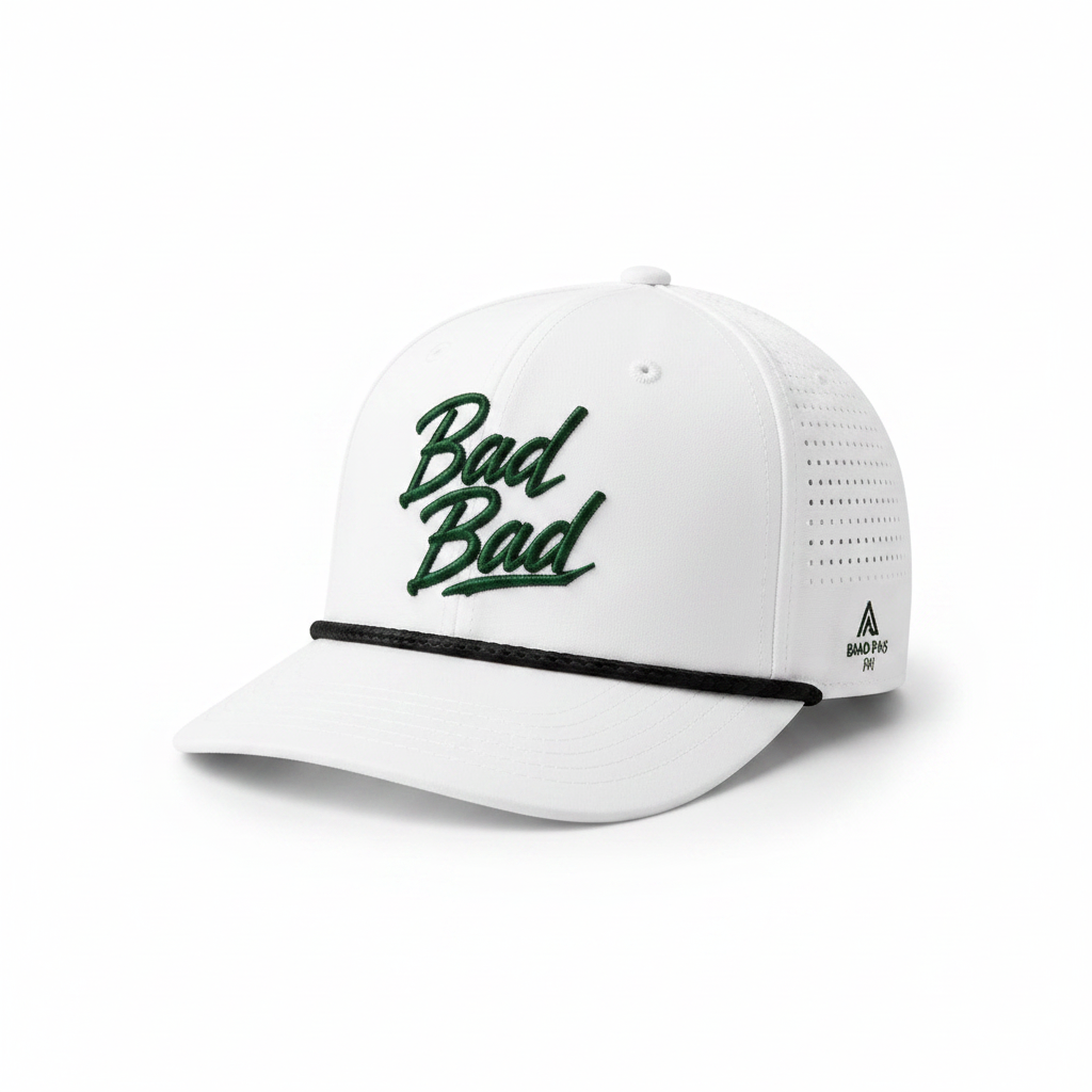 White Black Rope Hat